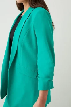 Tall Ruched Sleeve Blazer