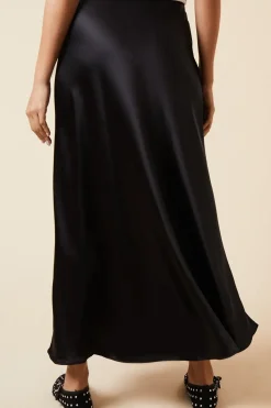 Tall Satin Bias Midi Skirt