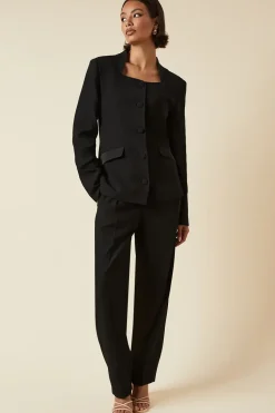 Tall Satin Sweetheart Neckline Jacket