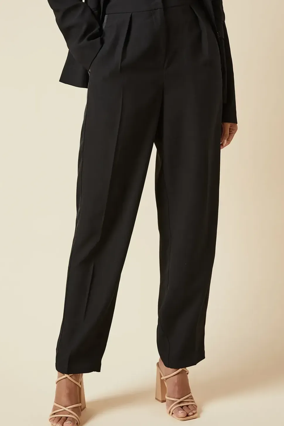 Tall Satin Tapered Trouser