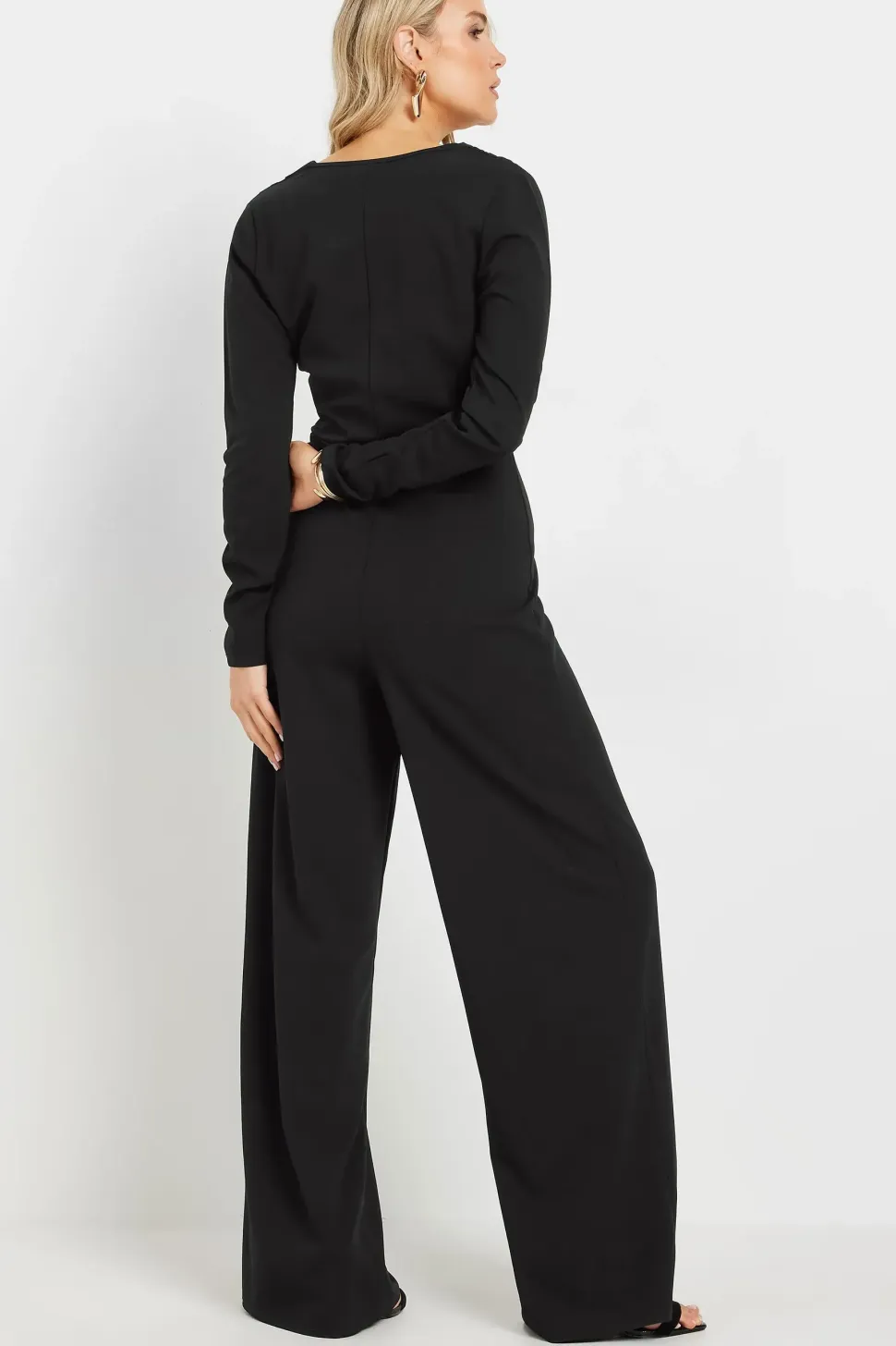 Tall Scuba Wrap Jumpsuit
