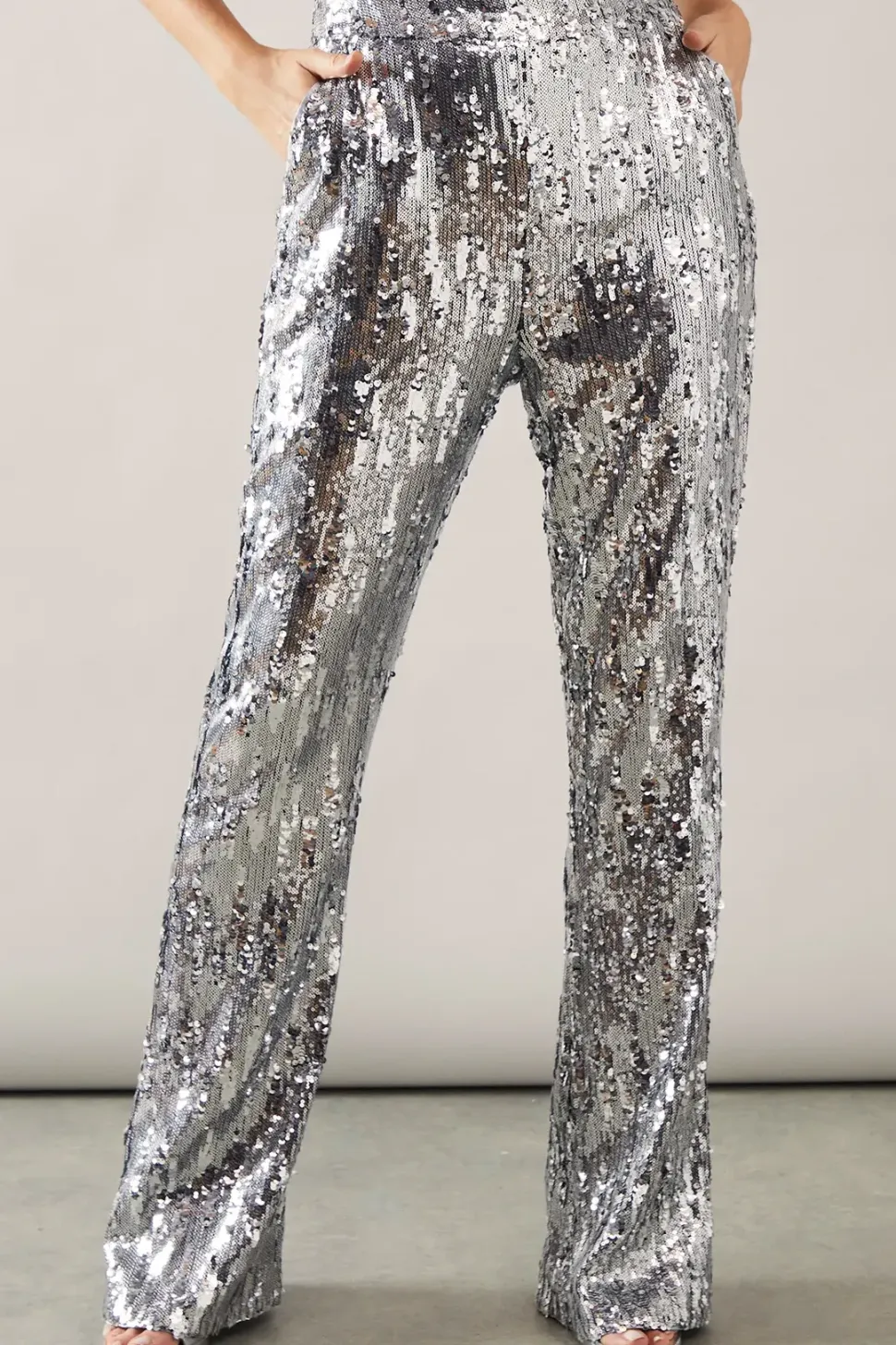 Tall Sequin Kickflare Trouser