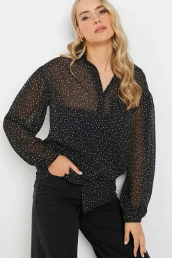 Tall Sheer Spot Blouse