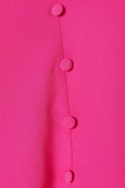 Tall Shirred Hem Button Through Blouse