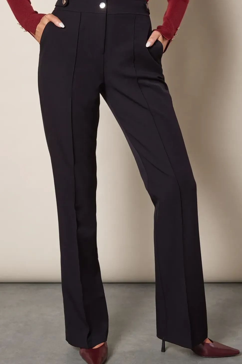 Tall Smart Bootcut Leg Trouser