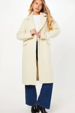 Tall Smart Boucle Double Breasted Coat