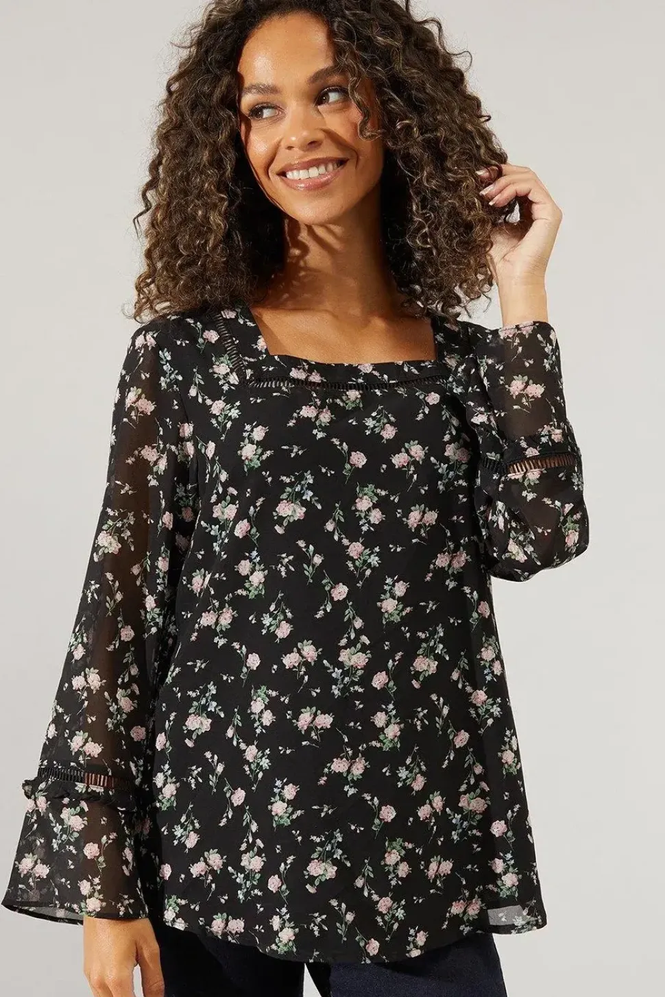 Tall Square Neck Blouse