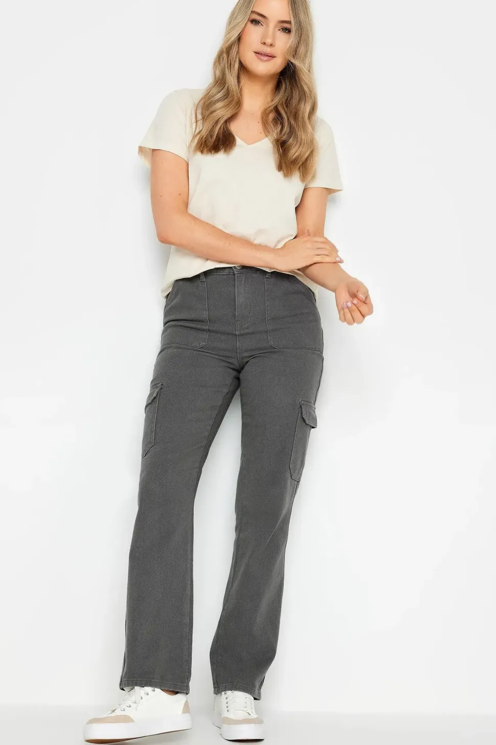Tall Straight Leg Cargo Jeans