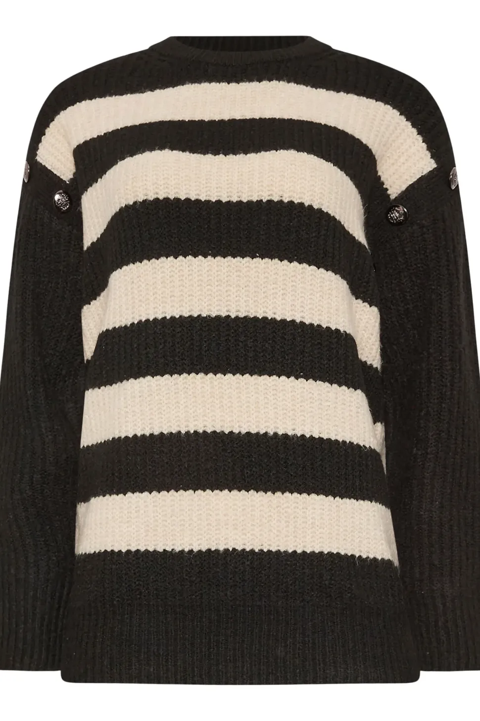Tall Striped Button Jumper