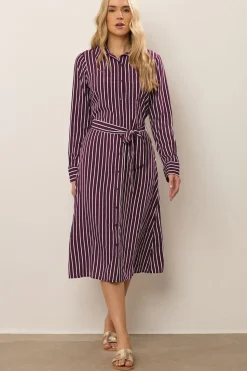 Tall Striped Shirt Dress