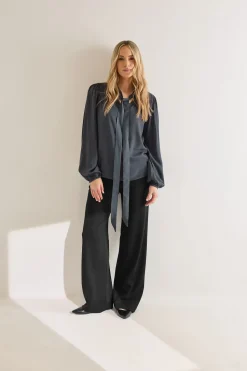 Tall Tie Neck Blouse
