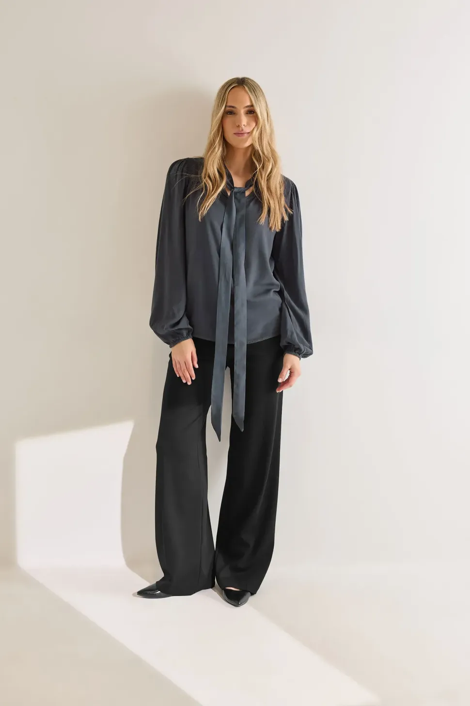 Tall Tie Neck Blouse
