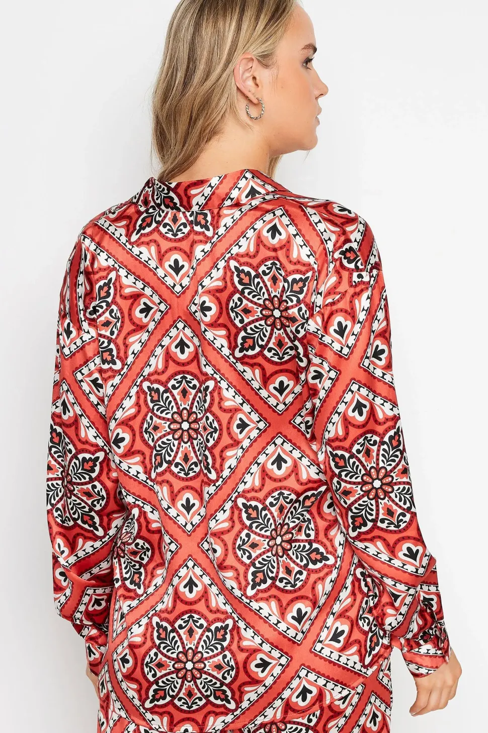 Tall Tile Print Long Sleeve Shirt