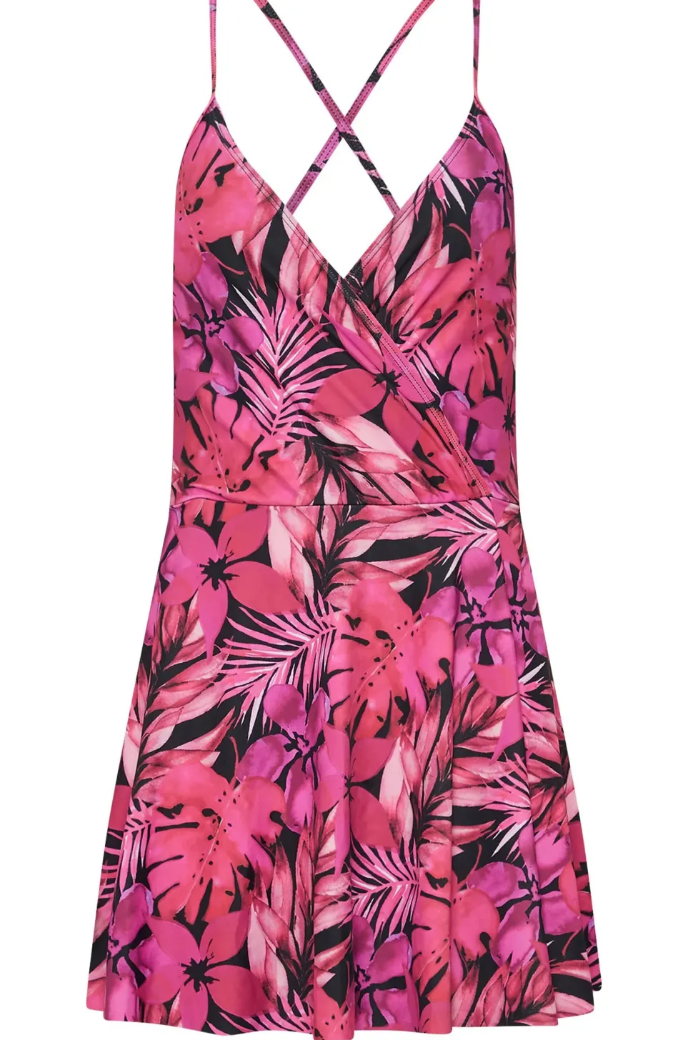 Tall Tropical Palm Skirted Swimsuit