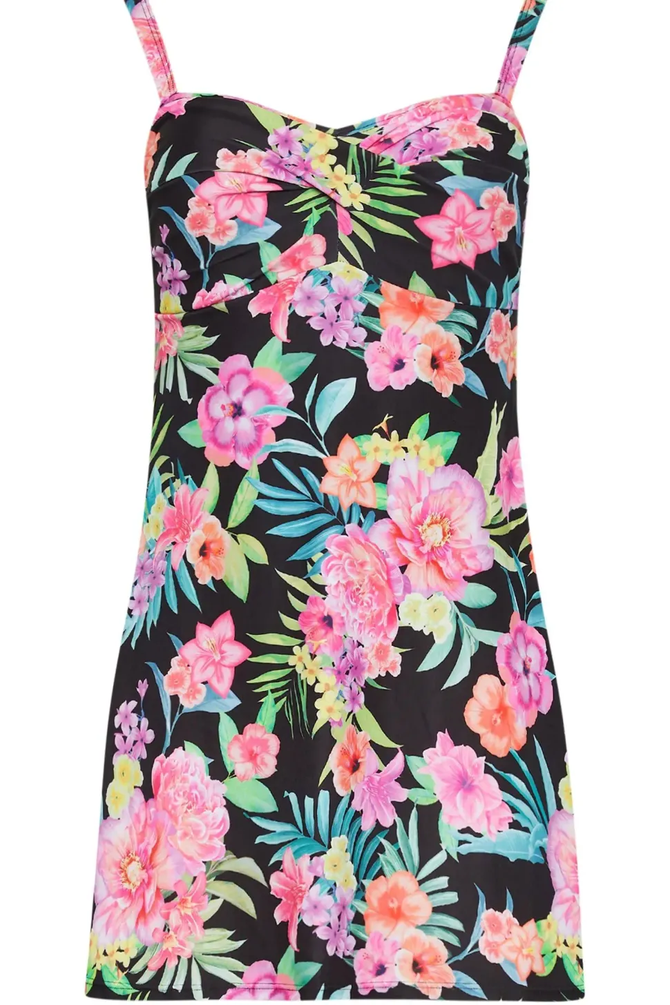 Tall Tropical Print Swim Dress