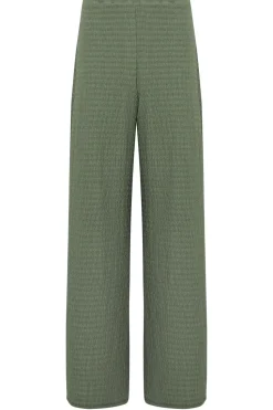 Tall Wide Leg Textured Trousers