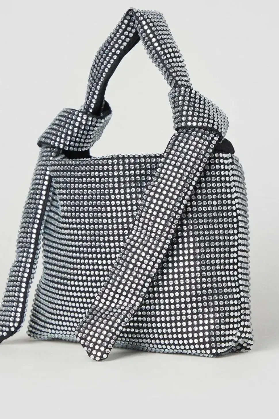 Tamara Diamante Knot Detail Shoulder Bag