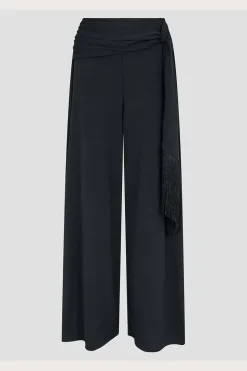 Tanya Tassel Wide Leg Trousers Black