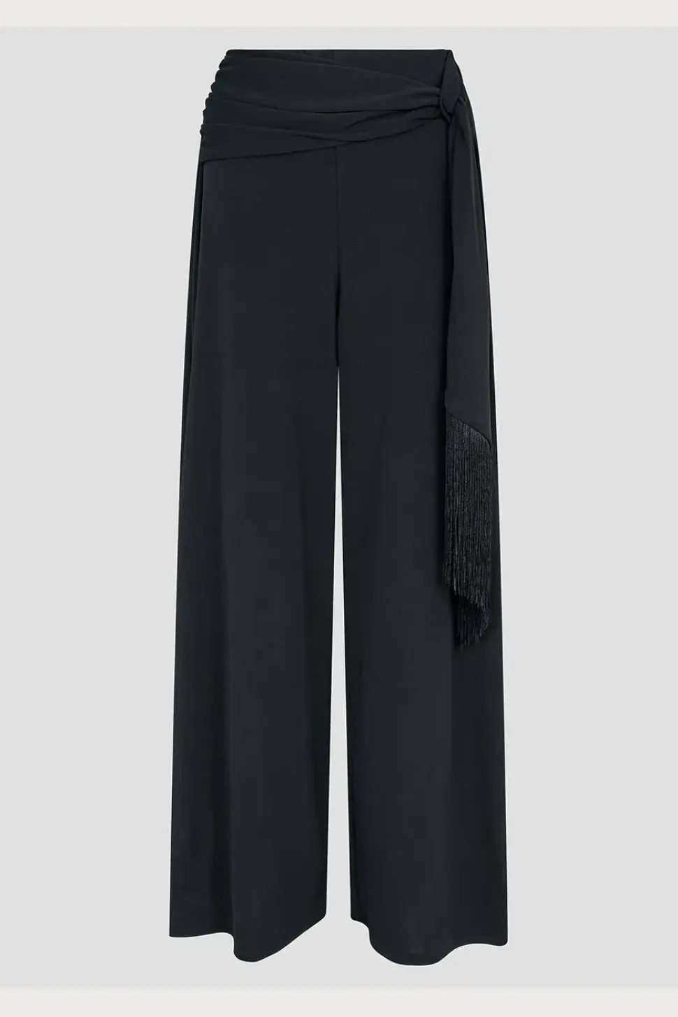 Tanya Tassel Wide Leg Trousers Black