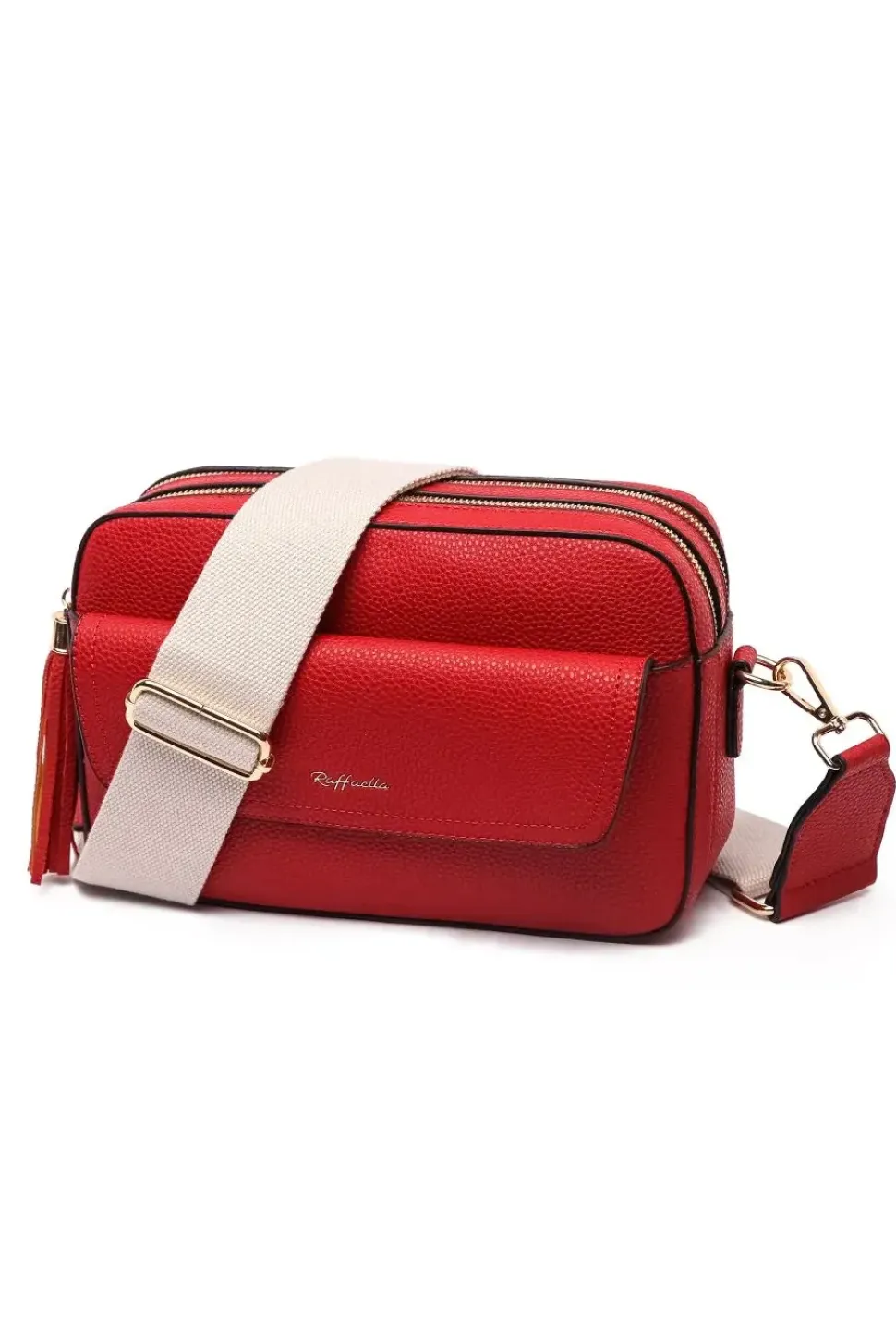 Tassel Front Pocket Crossbody Bag