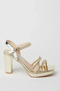 Taylor Diamante Platform Heeled Sandals
