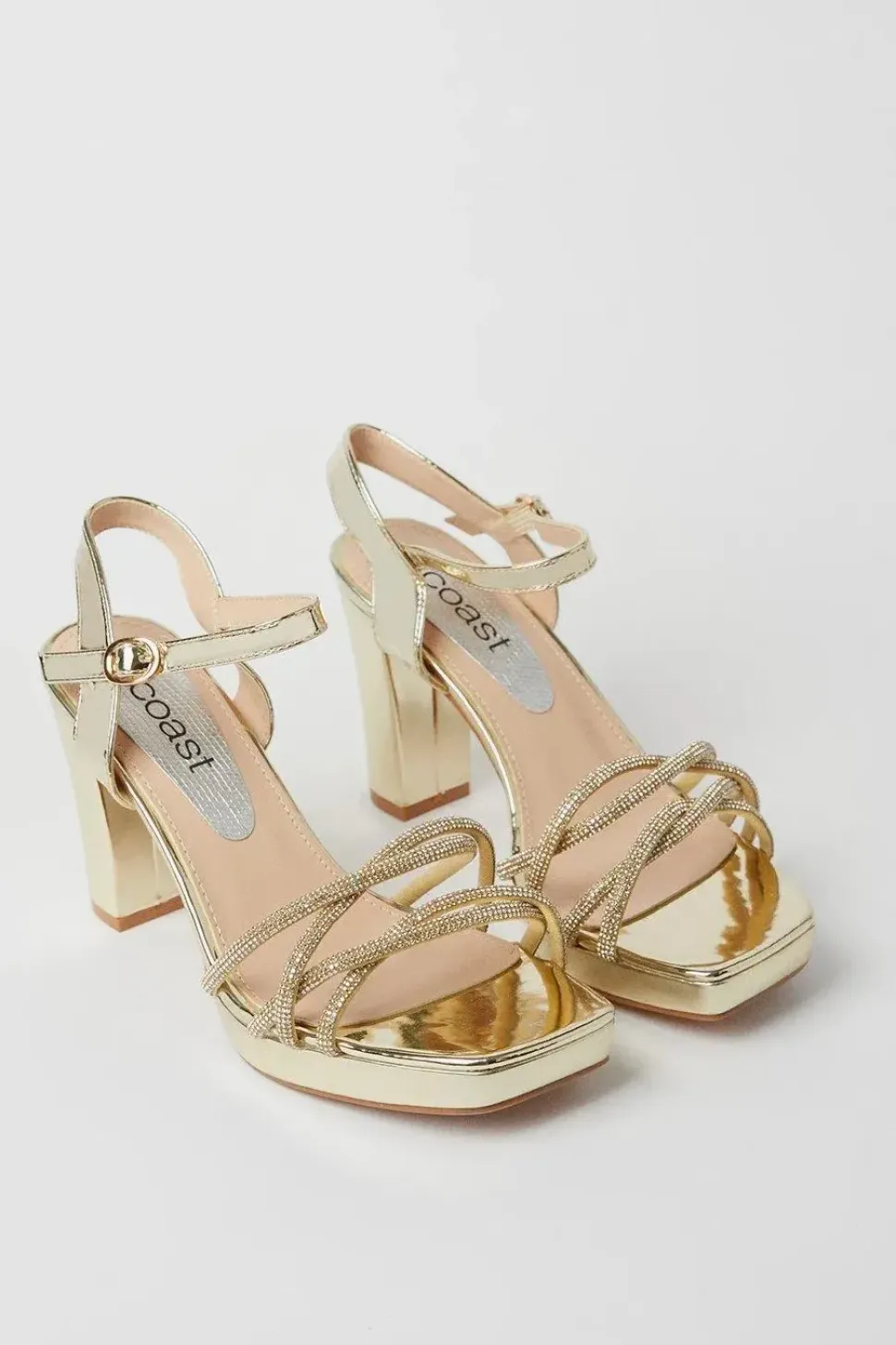 Taylor Diamante Platform Heeled Sandals