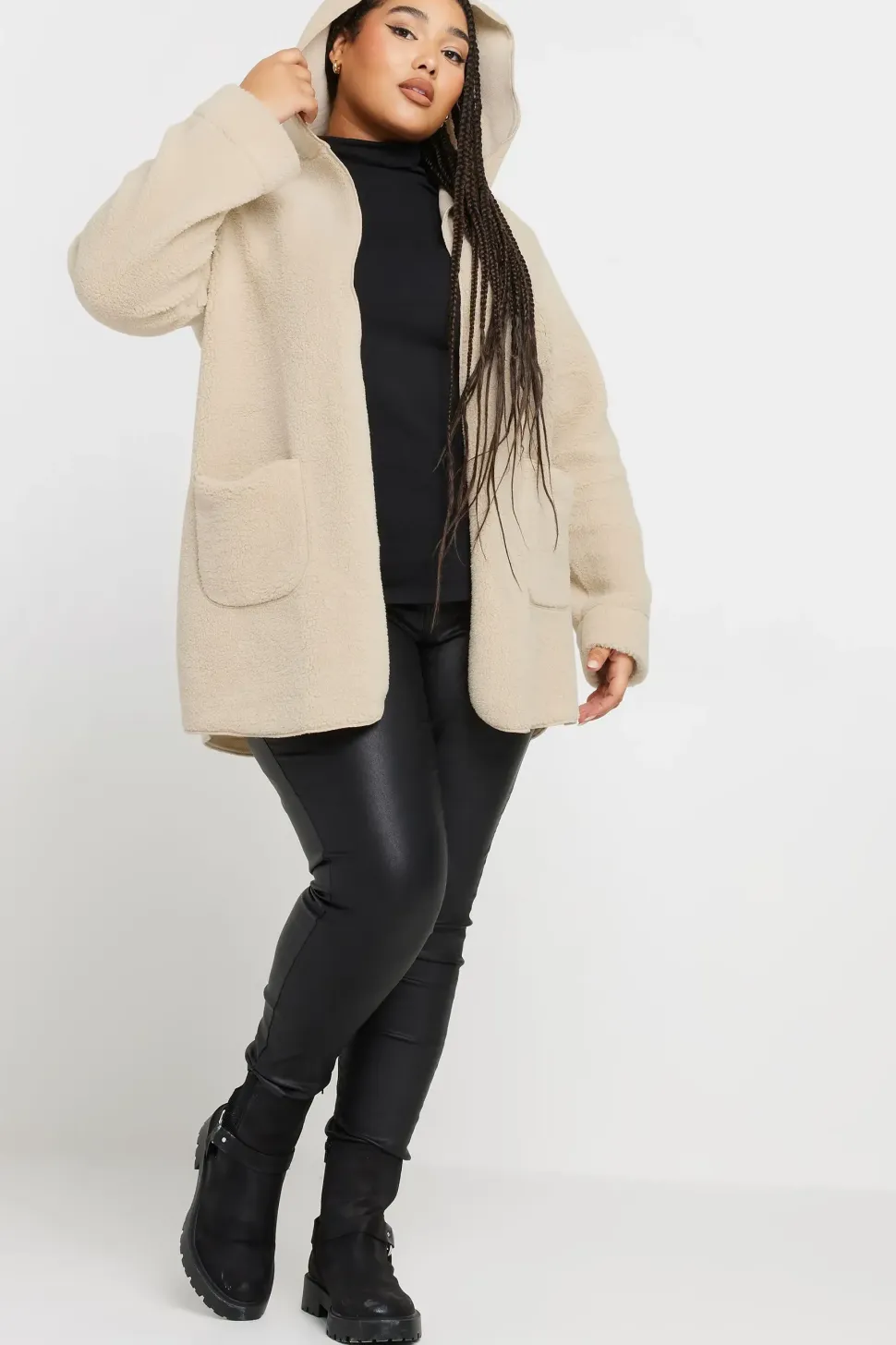 Teddy Fleece Hooded Jacket
