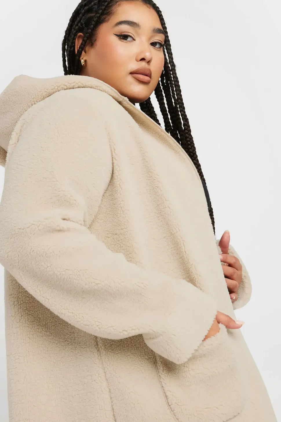 Teddy Fleece Hooded Jacket