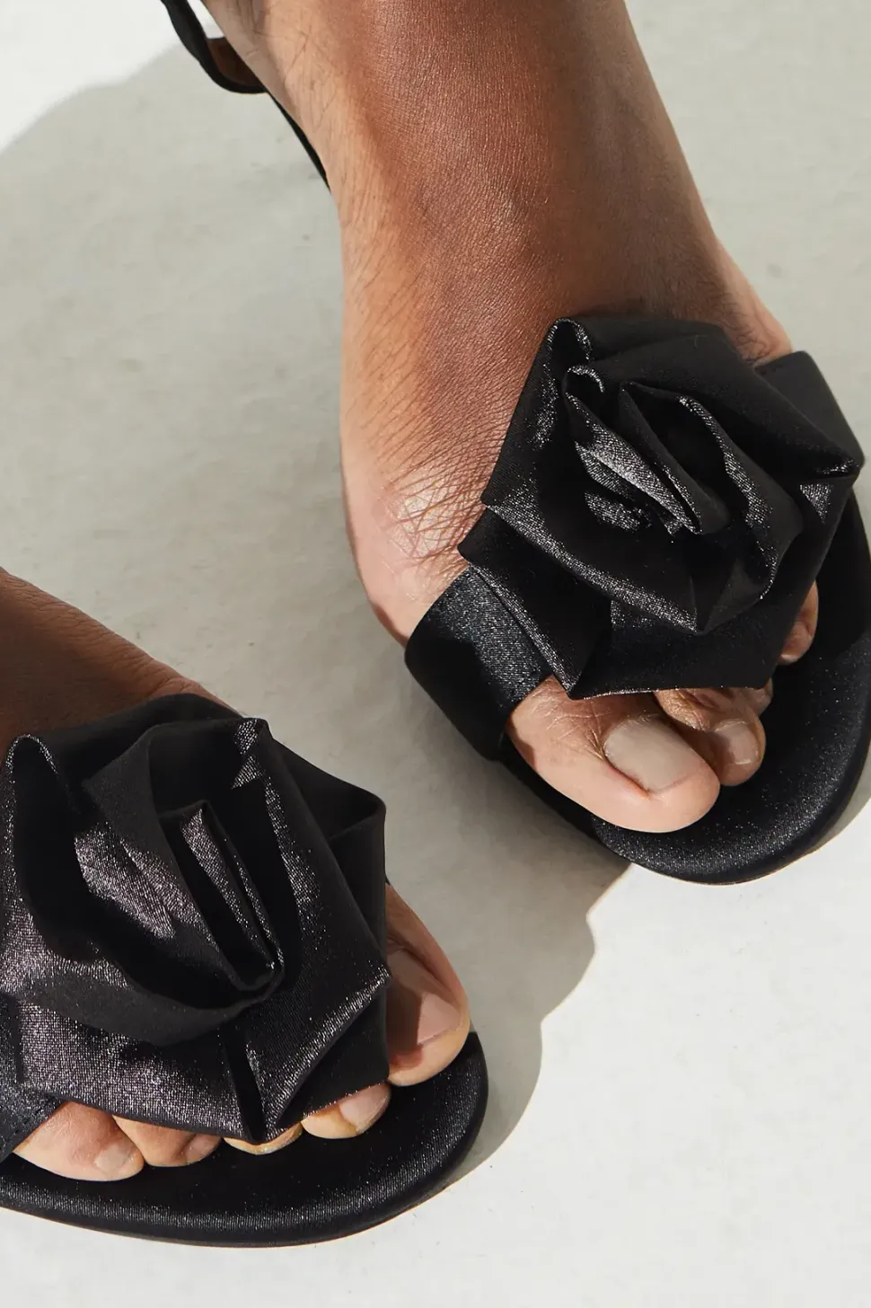 Tessa Satin Corsage High Heeled Sandals