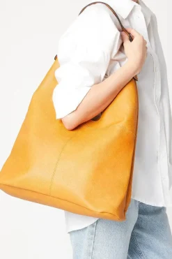 Tess Faux Leather Slouch Shoulder Tote Bags