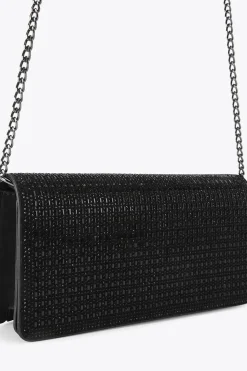 Textured Croc Print Cross Body Grab Bag