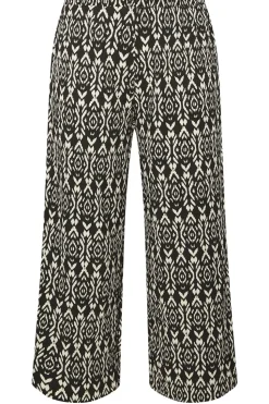 Textured Cropped Harem Trousers