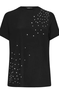 Textured Diamante T-Shirt