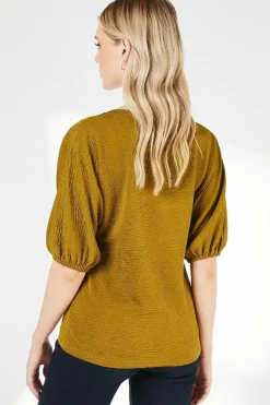 Textured Jersey Top