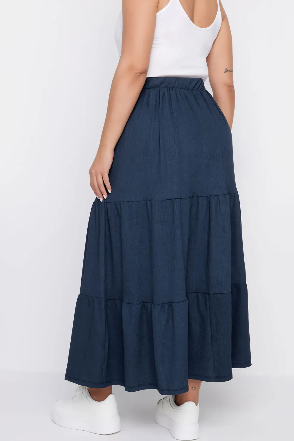Textured Maxi Skirt