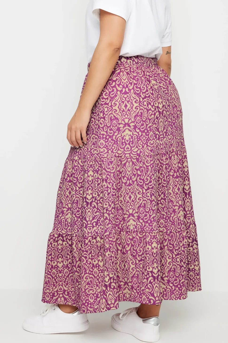Textured Maxi Skirt