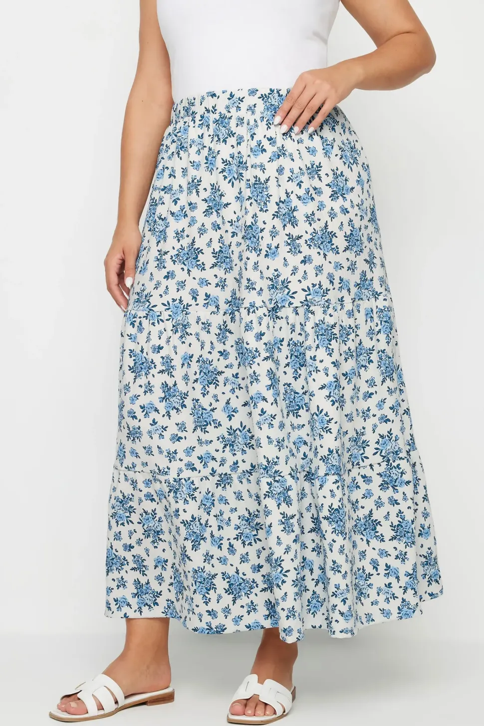 Textured Maxi Skirt