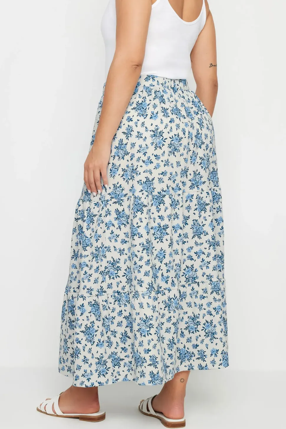 Textured Maxi Skirt