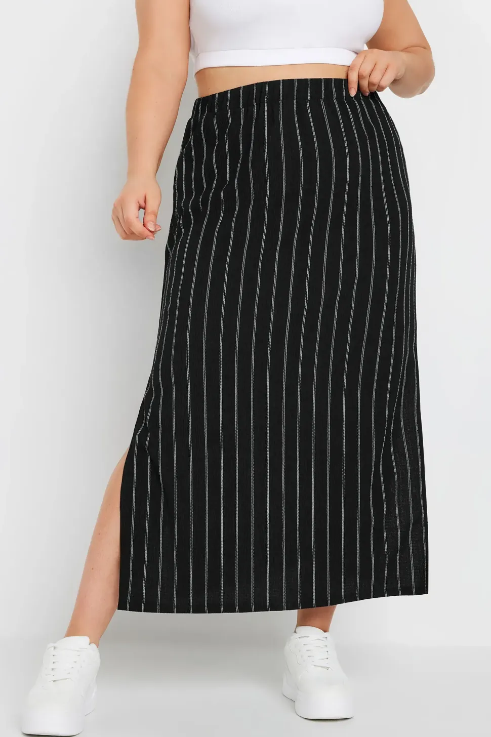 Textured Maxi Skirt