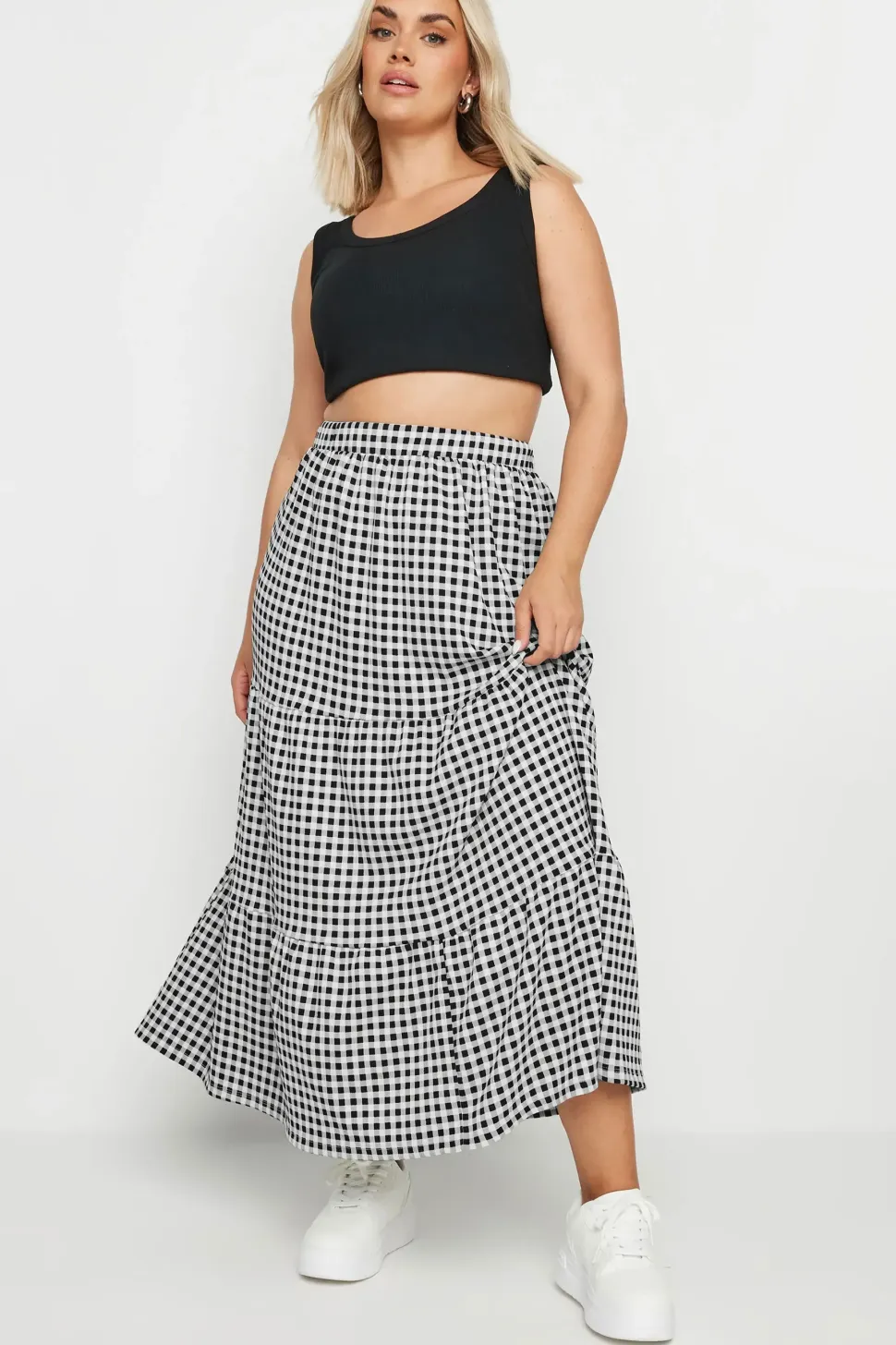 Textured Maxi Skirt