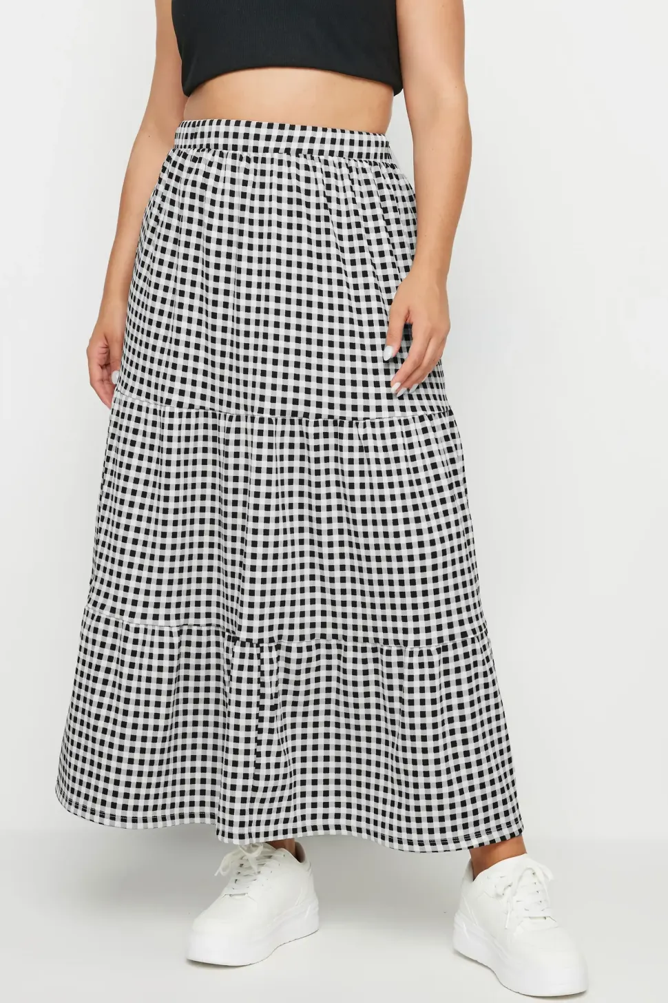 Textured Maxi Skirt