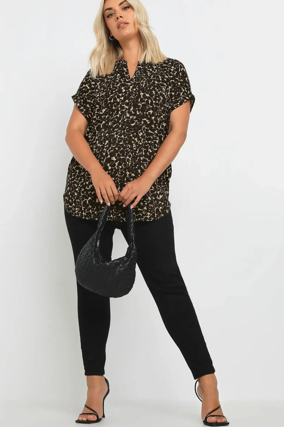 Textured Notch Neck Top