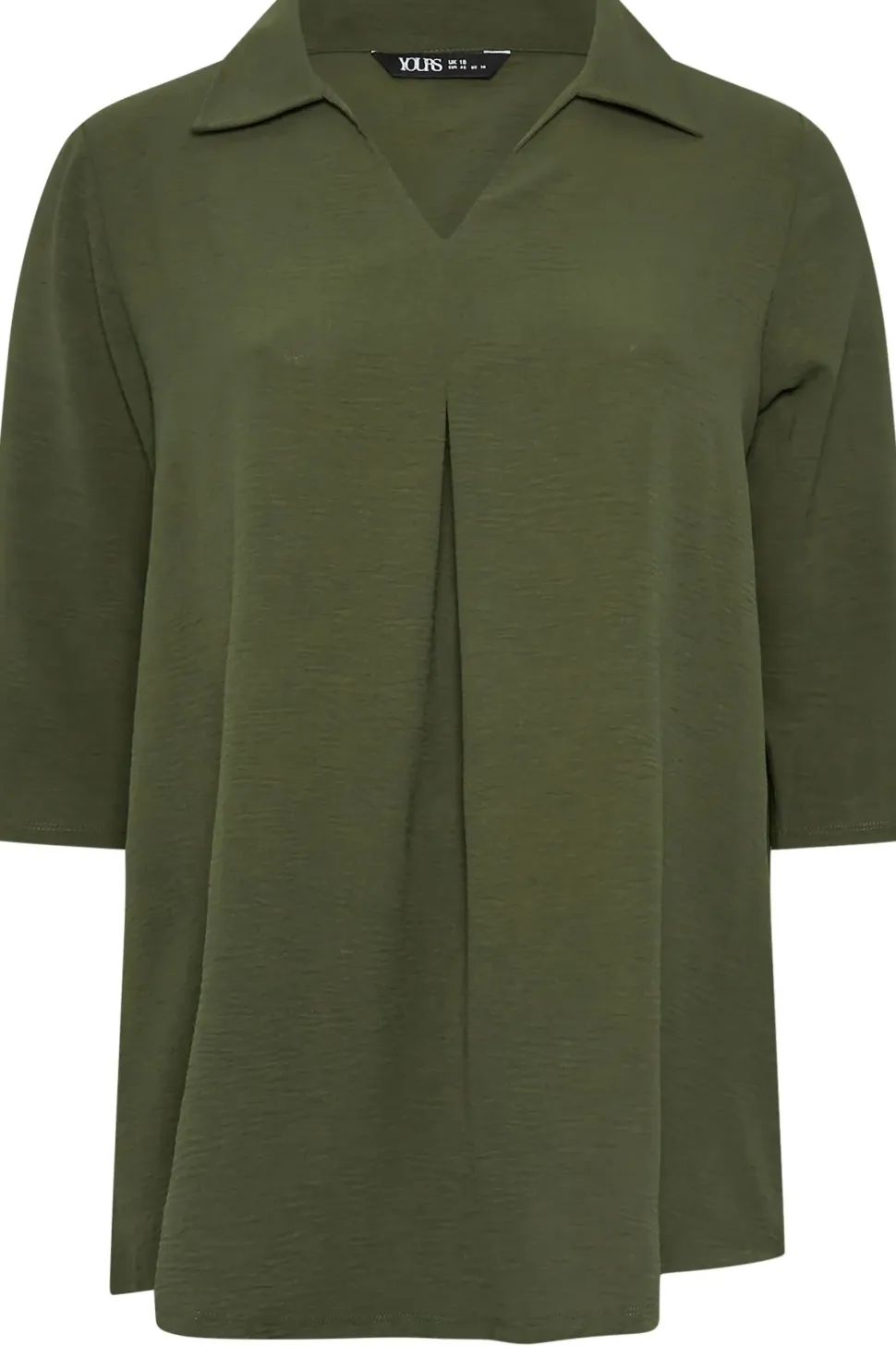 Textured Pleat Front Shirt