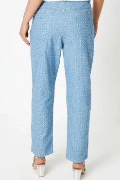 Textured Sequin Denim Jeans