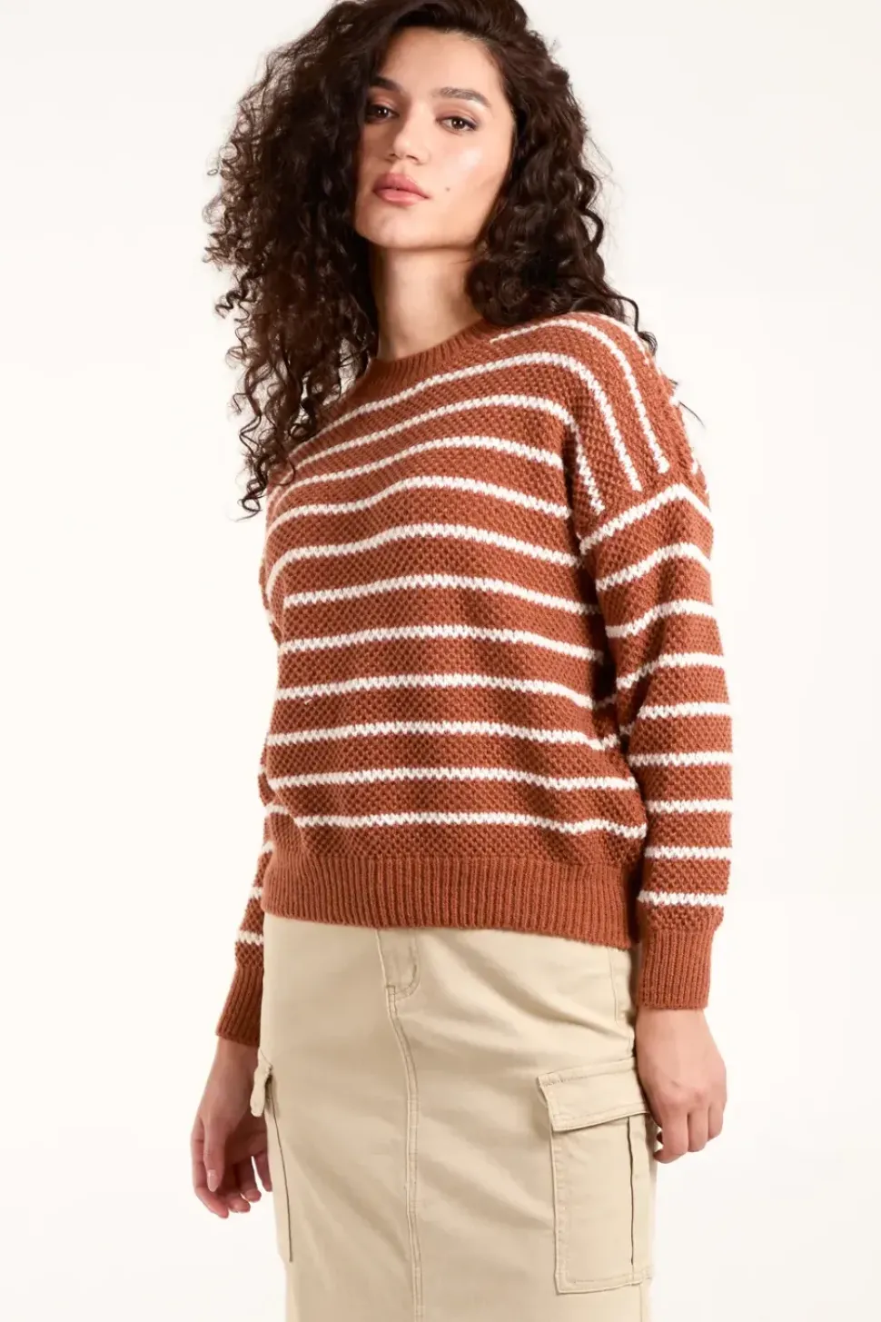 Textured Stripe Jumper