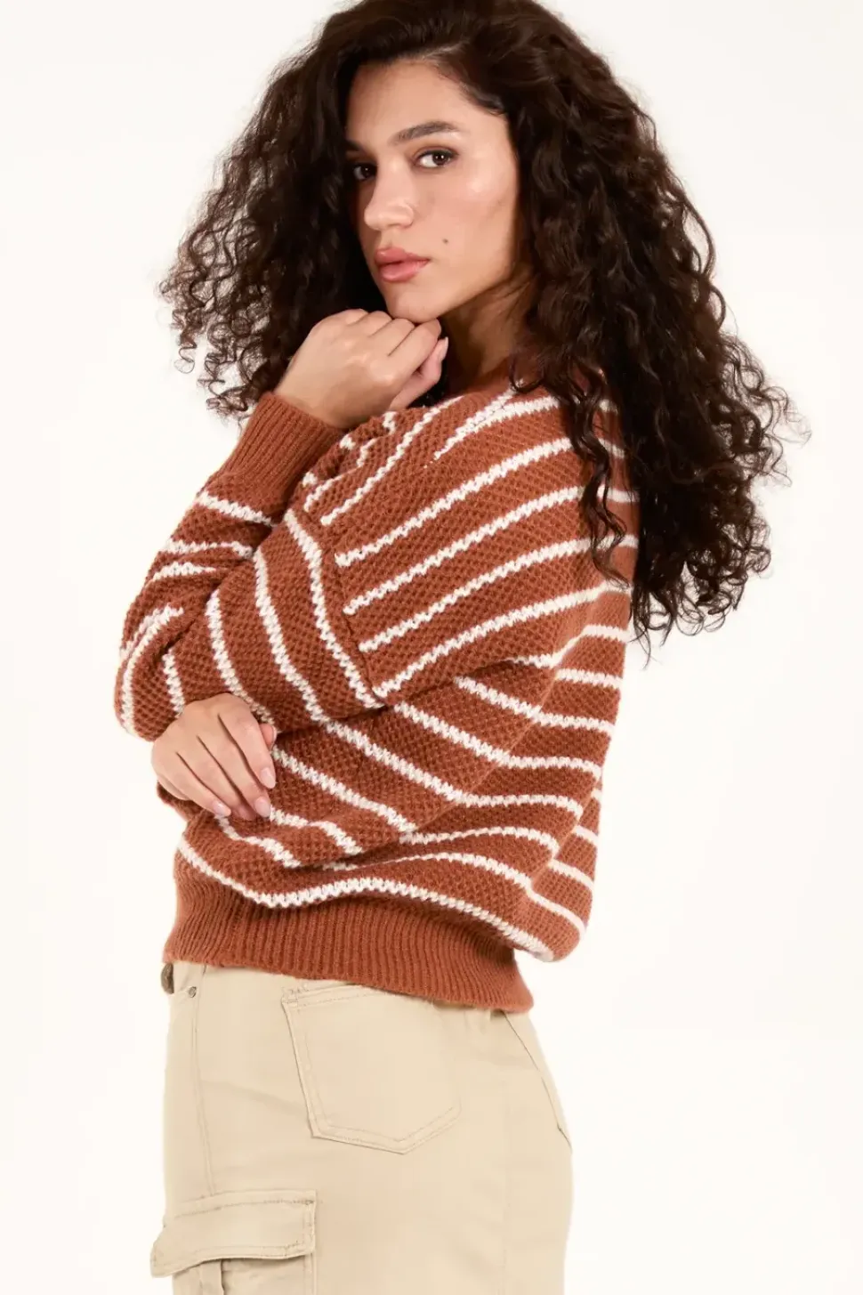 Textured Stripe Jumper