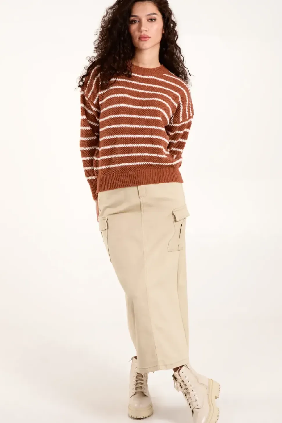 Textured Stripe Jumper