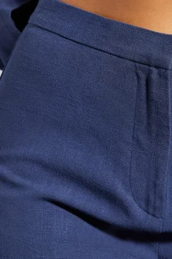 Textured Tailored High Waisted Shorts