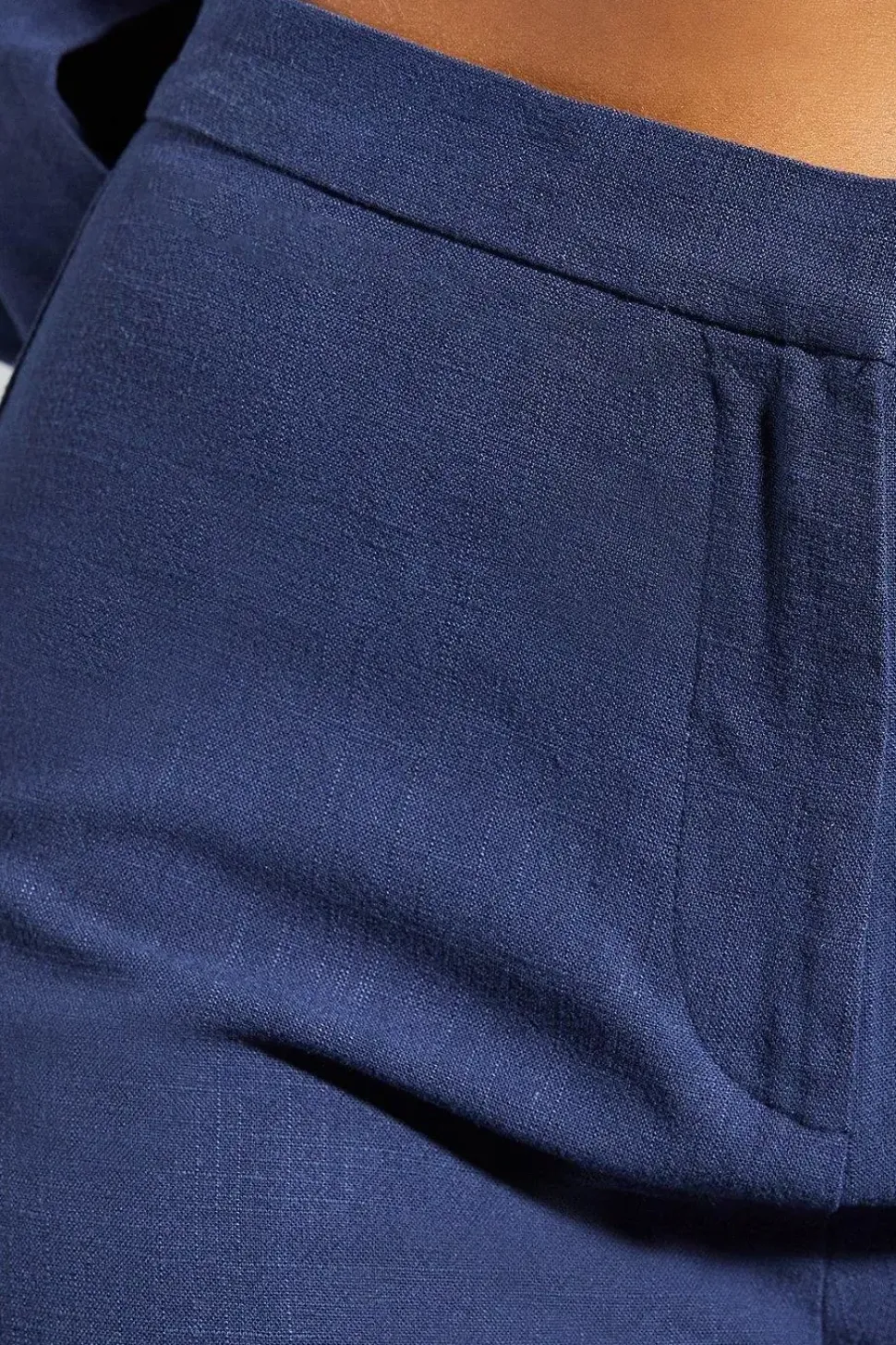 Textured Tailored High Waisted Shorts