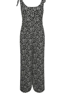 Textured Wide Leg Jumpsuit